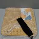 CraftyManor 12.5 in Blocking Boards for Crochet Projects with Rose Pattern, Crochet Blocking Board with Pegs, Granny Square Blocking Board with 20 Stainless Steel Pegs, Bamboo