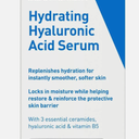 Cerave Hyaluronic Acid Serum for Face with Vitamin B5 and Ceramides, Hydrating Face Serum for Dry Skin, Fragrance Free, 1 Ounce