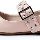 Toddler Girl Dress Shoes Bow Black Dress School Shoes Princess Mary Jane for Toddler/Little Girl (Pink)