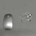 Bluetooth Wireless Mouse for Laptop mac MacBook ipad MacBook air MacBook pro pc Desktop Computer Windows Chromebook Notebook (Silver)