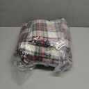 Comfort Spaces Cotton Flannel Sheets King Size, Ultra Soft Flannel Sheet Set with 14" Elastic Pocket , Plain Print Warm Flannel Bedding, Scottish Plaid Red 4 Piece