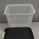 IRIS USA Dog Food Storage Container, 30 lbs & 11 lbs Combo, Cat Food Storage Container, Dog Treat Container, Airtight, Stackable, 2-Cup Scoop, Wheels, Easy Mobility, Black