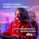 HyperX Cloud III Wired Gaming Headset, PC, PS5, Xbox Series X|S, Angled 53mm Drivers, DTS Spatial Audio, Memory Foam, Durable Frame, Ultra-Clear 10mm Mic, USB-C, USB-A, 3.5mm Black/Red