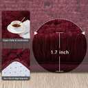 Burgundy Red Runner Area Rugs for Bedroom Living Room, 2x4 Feet Fluffy Bedside Rugs, Soft Shaggy Carpet for Kids Room Nursery, Cute Furry Rugs for Girls Boys Dorm Room Home Decor