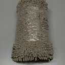 OLANLY Dog Door Mat for Muddy Paws 36x24, Absorbs Moisture and Dirt, Absorbent Non-Slip Washable Doormat, Quick Dry Chenille Mud Mat, Entry Indoor Entryway Carpet for Inside Floor, Warm Taupe