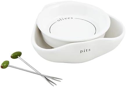 Mud Pie Stacked Olive Dish; bowl 2" x 5 1/2" dia | pick "