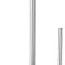 Paper Towel Holder Countertop, Standing Paper Roll Holder with Anti Slip Weighted Base, Stainless Steel Freestanding Paper Towel Holder for Kitchen, Silver