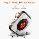 amBand 3 in 1 Metal Case Compatible with Apple Watch Series 9/8/7 45mm, W1 Rugged Bumper Protector [Turning into Ultra 3/2/1 Upgrade] with Watch Crown + Back Cover, Natural Titanium