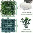 2 x ODTORY Artificial Grass Wall Backdrop Panels,10 X 10 in 12P(8.4 sqft) UV-Anti Greenery Boxwood Panels for Indoor Outdoor Green Wall Decor & Ivy Fence Covering Privacy