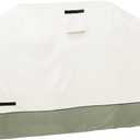 Osileyo 87 Inch Island Grill Cover  600D Heavy Duty Waterproof All Weather Protection Outdoor Cover,Beige& Green
