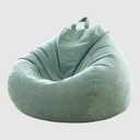 Large Bean Bag Chair Cover Only(No Filler),Green Bean Bag Covers Stuffable Bean Bags Memory Foam Soft Premium Corduroy Stuffable Bean Bags for Kids,35.4"*30.7"*30.7"