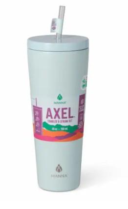 MANNA Axel Tumbler& Straw Set, 26 oz( 780 ml), Light Green