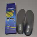 Plantar Fasciitis Feet Insoles Arch Supports Orthotics Inserts Relieve Flat Feet, High Arch (Mens 10-10 1/2 | Womens 12-12 1/2) (Gray)