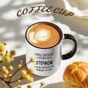 Jogskeor I Smile Because You Are My Stepmom Coffee Mug, Stepmom Mothers Day Birthday Christmas Gifts for Stepmom Bonus Mom