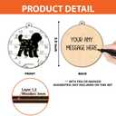 DIY Name Bernedoodle Christmas Ornament, Bernedoodle Ornaments for Christmas Tree, Gifts for Lovers Loss of Pet Sympathy on Mothers Day, Puppy Pet Lover Dog Mom Dad Keepsake Car Hanging Decor