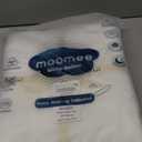 MooMee Bedding Duvet Cover Set 100% Washed Cotton Linen Like Textured Breathable Durable Soft Comfy (Solid Off White, Super King 108"x98")