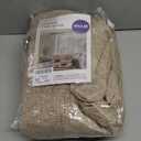 MIULEE 100% Blackout Linen Textured Curtains for Bedroom Solid Thermal Insulated Copper Brown Grommet Room Darkening Curtains & Drapes Luxury Decor for Living Room Nursery 42 x 84 Inch (2 Panels)