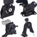 KUSATEC 4PCS Engine Motor Mount & Transsmission Mount Set Compatible with Pontiac Vibe 2009 2010; Toyota Corolla Matrix 2009 2010 2011 2012 2013, Replacement for A62015 A62023 A62027 A62022