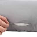 SleepCloud Pillow Cover for Weighted Body Pillow with Zipper Closure, 100% Tencel Fabric (Original - 41" x 10"), Cooling Body Pillow Pillowcase for Hot Sleepers, Pillow Not Included, Gray