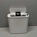 Cesun Automatic Motion Sensor Bathroom Trash Can with Lid, 2.6 Gallon Touchless Trash Bin, Smart Plastic Slim Garbage Can Small White Wastebasket for Toilet, Office, rv, Bedroom, Living Room