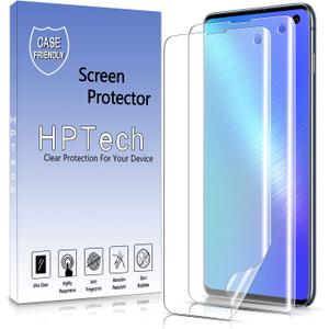 2-Pack Screen Protector For Samsung Galaxy S10 Full Coverage PET Film, HD Clear, Bubble Free, Case Friendly