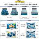 Franco Kids Bedding Super Soft Comforter and Sheet Set with Sham, 7 Piece Full Size, Minions The Rise Of Gru