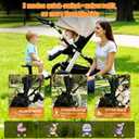 2026 New-Universal Stroller Board with Detachable Seat, 2-in-1 Sit and Stand Stroller Glider Board,360° Shock-Absorbing Swivel Wheels, 55 lbs Capacity, Fits 99% Strollers