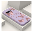 LEECG for Google Pixel 9 Case, Floral Pattern Design Slim Protective Phone Case Cover for Google Pixel 9 6.3", Butterfly Purple