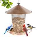 Bird Feeder for Outdoor Hanging, Metal Bird Feeders for Outside Hanging, 4 Lb Large Capacity Birdfeeder to Attracting Birds