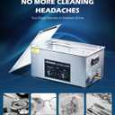 CREWORKS Ultrasonic Cleaner with Heater and Timer, 480W 22L Professional Ultrasonic Cleaning Machine, 5.8 gal Stainless Steel Cleaner with Knobs for Tool Jewelry Watch Glasses and More