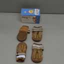 QUMY Dog Shoes for Large Dogs, Medium Dog Boots & Paw Protectors for Winter Snowy Day, Summer Hot Pavement, Water-Resistant in Rainy Weather, Outdoor Walking, Indoor Hardfloors Skid-Resistant Sole Size 4