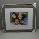 Malden International Designs Manhattan Distressed Mat Picture Frame, 10x13/11x14/16x20, Gray