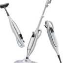 Steam Mop, 11-in-1 Powerful Handheld Steam Cleaner with 11.8 OZ Removable Tank, Detachable Steam Mops for Floor Cleaning with 23FT Power Cord (Silver Gray)