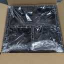 Elevon Plastic Wicker Basket Set of 4, Handmade Storage Basket for Organizing with Handles, Storage Bins for Home Kitchen Countertop, Shelf Organizer, Waterproof, Coffee