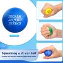 Sotiff 100 Pcs Stress Balls Bulk for Adults Colorful Foam Stress Relief Gift Toys with Motivational Quotes Squeeze Balls for Office Relief Employee Appreciation(Four Colors,Uplifting)