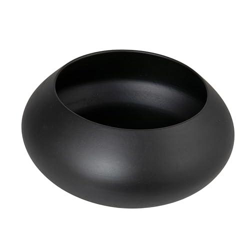 Bloomingville Minimalist Round Mango Wood Bowl, Black