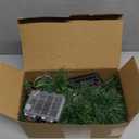 Christmas Garland with Lights, 6 FT Battery Operated Garland with 60 LED Lights, Timer, Lighted Garland with Berries Pine Cones for Mantle Stairs Railing Home Xmas Decoration Indoor