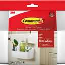 Command 10 Lb Large Organizing Caddy with 4 Command Strips, 9.91" x 3.38" x 5.15", Heavyweight Damage-Free Hanging for Organizing Cleaning Supplies, Closet, and Pantry, White