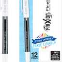 PILOT FriXion Fineliner Erasable Marker Pens, Fine Point, Black Ink, 12-Pack (11485)