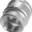 1-1/4" x 1" Female Reducer Reducing Coupling,Stainless Steel 304 NPT Female Threaded Cast Pipe Fitting,Nipple