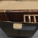 Acacia Wood Cutting Board, Solid Wood Cutting Board for Kitchen with Holder with Deep Juice Grooves & Built-in Handles, Durable Wooden Chopping Board Set of 3 for Meat, Vegetables and Fruits