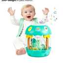 M SANMERSEN Baby Boy Toys 6-12 Months, Dinosaur Rotating Light Up Musical Baby Toys for 0-6 12-18 Months Newborn Infant Crawling Tummy Time Toys, Birthday Xmas Valentines Day Baby Boy Gifts - Green