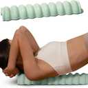Wave Pillow II - Spine Stretcher Massage Tool, Yoga & Piliates Spine Alignment Corrector for Back Pain Relief, Neck, Shoulder, Lower Back & Hip Massage Device (Soft Mint)