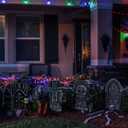 TOYMYTOY Halloween Foam Graveyard Decorations - Outside Tombstones & Yard Signs (4 Pack), RIP Gravestone & Haunted House Decorations