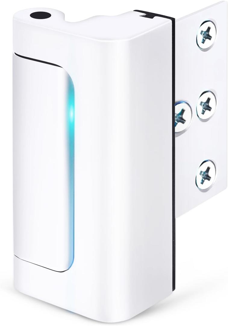 Home Security Door Reinforcement Lock - Child Proof High Security Door Lock Front Door Locks for Kids Safety Withstand 800 lbs Top Door Latch Lock Flip Door Guardian for Inward Swinging Inside Door