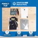 12" X 15" Self-Sealing Cellophane Bags (1000 Count) Clear Poly Packaging for Clothing, Prints, Photos, Documents - Reinforced Resealable Cello Bags for Small Business Shipping - Spartan Industrial