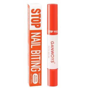2 x Bitter Nail Polish for Nail Biting & Thumb Sucking, Clear Fast-Drying Bitter Taste Nail Treatment, Invisible Formula for Adults and Kids, Long-Lasting Nail Care Solution
