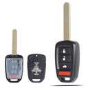 SUPALAND Key Fob Shell Case Replacement Fits for Honda Accord Civic CRV HRV 2013-2021 Keyless Entry Remote Control 4 Button Pad Cover MLBHLIK6-1TA MLBHLIK6-1T