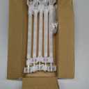 Lamitocs 10 Pack Skirt Hangers, Pants Hangers with Clips360 Swivel Hooks, Space Saving Hangersfor Pants, Skirts, Clothes, Jeans Translucent