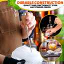 Ice Pick Tool with Stainless Steel Needle & Wooden Handle  Ice Picks for Breaking Ice In Freezer with Ergonomic Handle for Secure Grip  Designs for Kitchens, Bars & Camping Easy Breaking